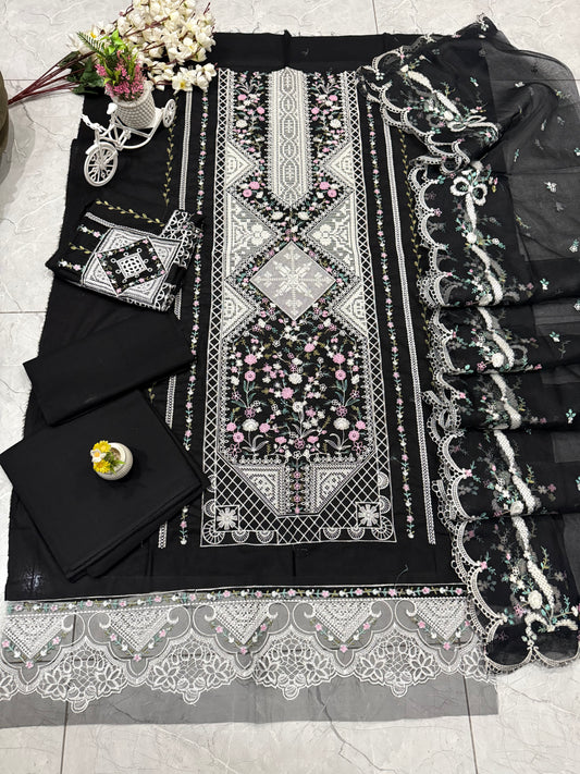 Luxury Lawn Embroidered Suit LW007